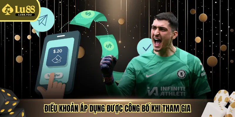 Điều khoản áp dụng được công bố khi tham gia